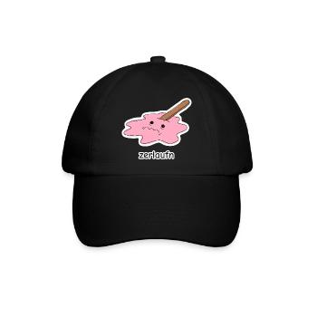 zerlaufn – Eis Meme - Baseballkappe - Schwarz/Schwarz - Vorne
