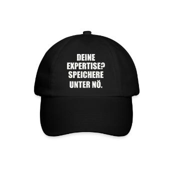 Sarkastischer Spruch - Baseballkappe - Schwarz/Schwarz - Vorne