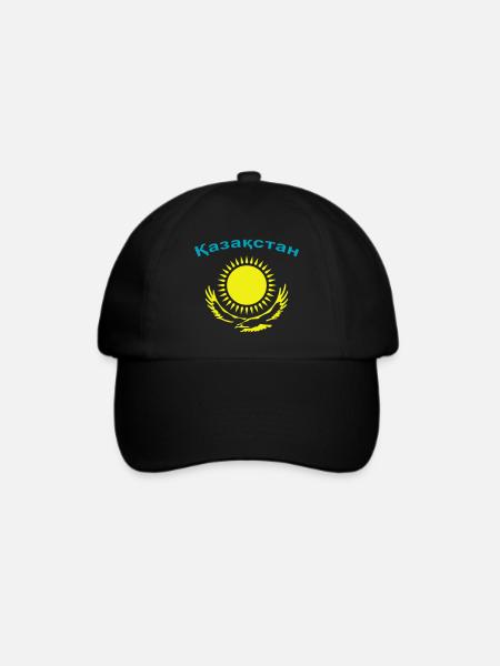 Kasachstan 2-farbig - Baseballkappe - Schwarz/Schwarz