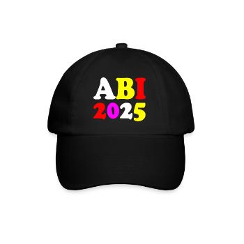 Abi 2025 - Baseballkappe - Schwarz/Schwarz - Vorne