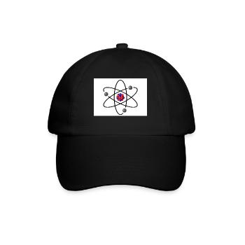 Physikteilchen aus The big bang Theory Geschenkide - Baseballkappe - Schwarz/Schwarz - Vorne