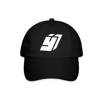Abstract Y-Buchstabe - Baseballkappe - Schwarz/Schwarz - Vorne