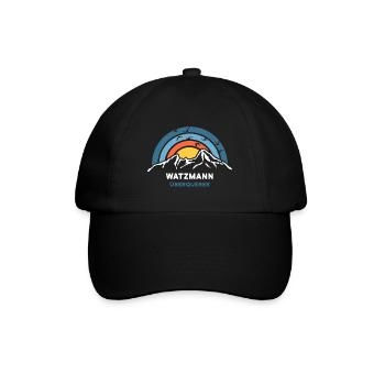 Watzmann Überquerung Berchtesgaden Bergsteiger - Baseballkappe - Schwarz/Schwarz - Vorne