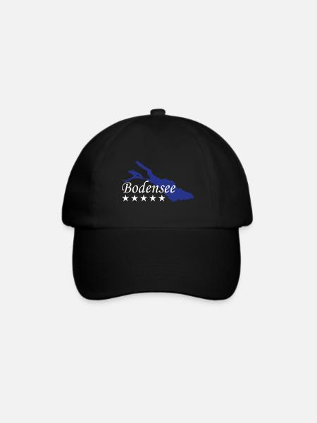 Bodensee - Baseballkappe - Schwarz/Schwarz
