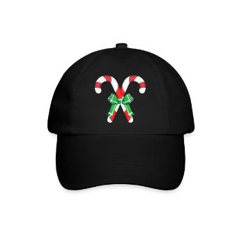 Zuckerstange - Baseballkappe - Schwarz/Schwarz - Vorne