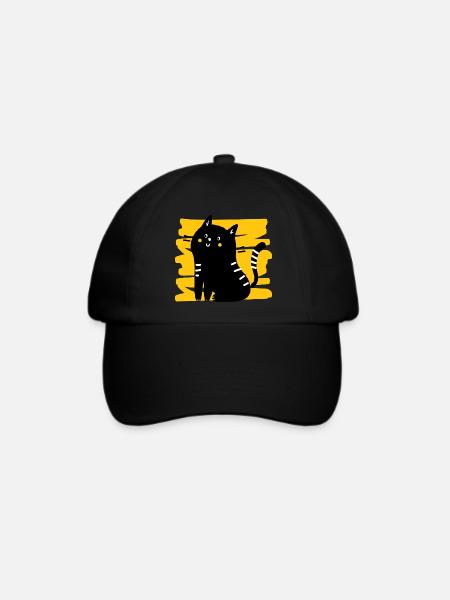 Kitty - Baseballkappe - Schwarz/Schwarz