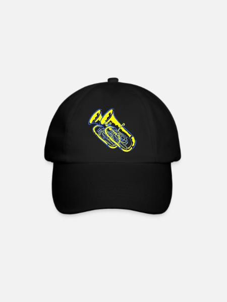 tuba - Baseballkappe - Schwarz/Schwarz