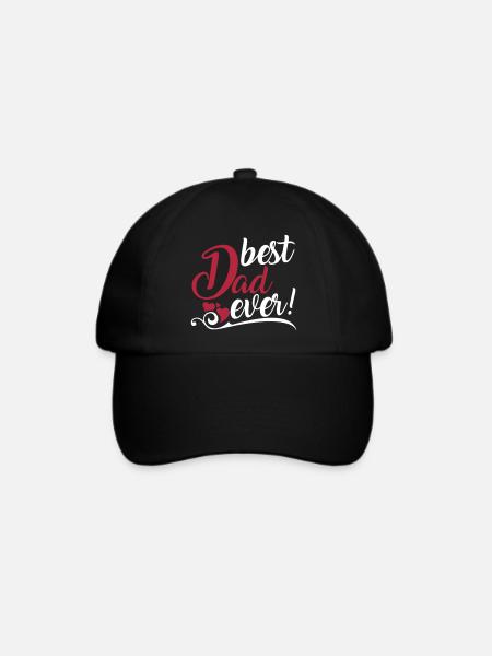 best Dad ever! - Baseballkappe - Schwarz/Schwarz