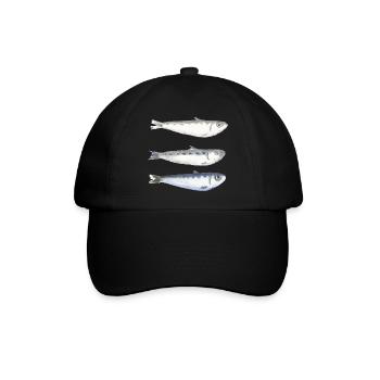 Sardine - Baseballkappe - Schwarz/Schwarz - Vorne