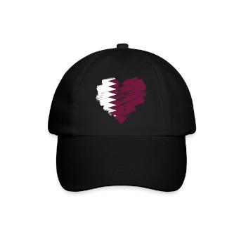 Katar - Baseballkappe - Schwarz/Schwarz - Vorne