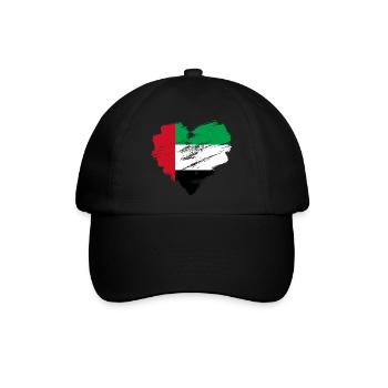 Vereinigte Arabische Emirate - Baseballkappe - Schwarz/Schwarz - Vorne