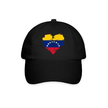 Venezuela - Baseballkappe - Schwarz/Schwarz - Vorne