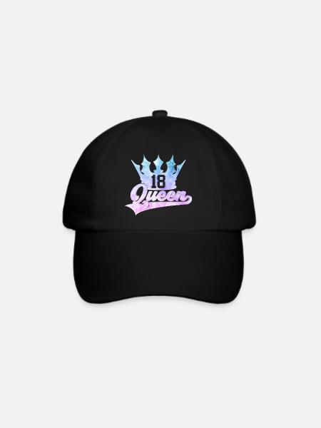 18. GEBURTSTAG SWEET 18 QUEEN - Baseballkappe - Schwarz/Schwarz