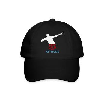 Ruhe und Attitüde Silhouette - Baseballkappe - Schwarz/Schwarz - Vorne