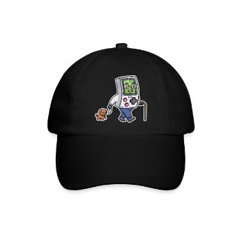 Retrogaming Lustige Videospiele Tragbarer Humor Gamer - Baseballkappe - Schwarz/Schwarz - Vorne