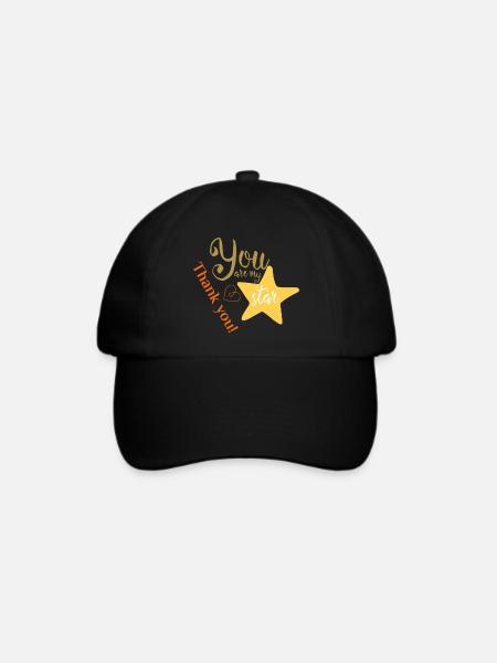 My Star - Baseballkappe - Schwarz/Schwarz