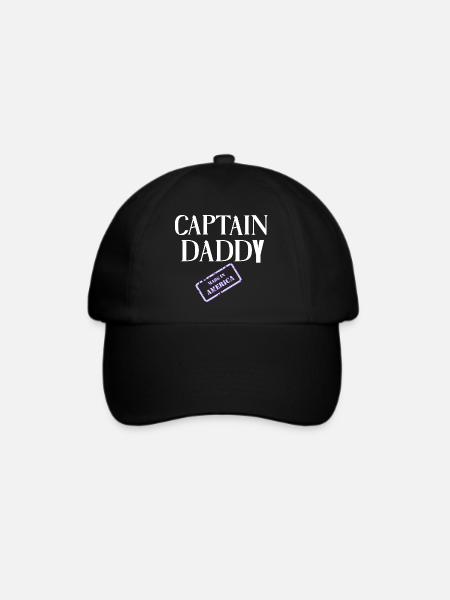 Captain Daddy Made in America - Baseballkappe - Schwarz/Schwarz