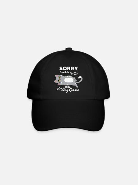 nicht morgens, zu spät kommen, den Wecker verpassen - Baseballkappe - Schwarz/Schwarz