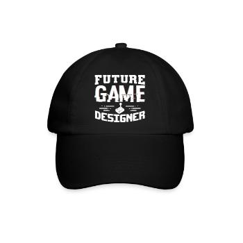 Game Designer Junge - Baseballkappe - Schwarz/Schwarz - Vorne