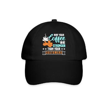 Ballon Twisting Design - Baseballkappe - Schwarz/Schwarz - Vorne