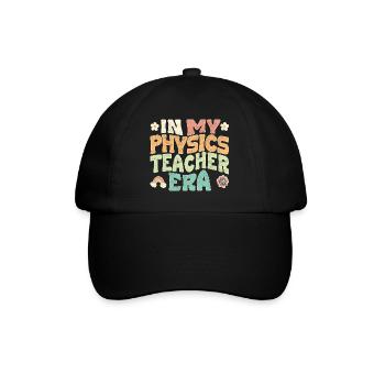 In my Physics teacher era - Baseballkappe - Schwarz/Schwarz - Vorne