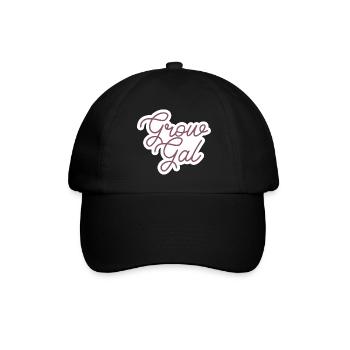 Grow gal - Baseballkappe - Schwarz/Schwarz - Vorne