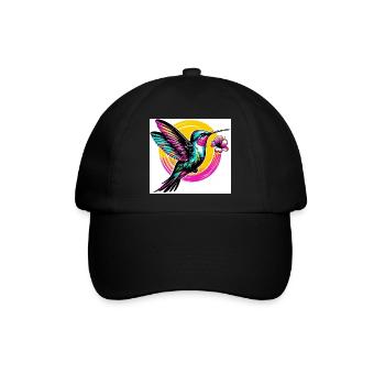 Kolibri - Baseballkappe - Schwarz/Schwarz - Vorne