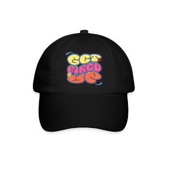 Fired Up Motivational Inspirational Positivity - Baseballkappe - Schwarz/Schwarz - Vorne