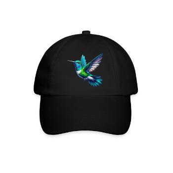 Kolibri - Baseballkappe - Schwarz/Schwarz - Vorne
