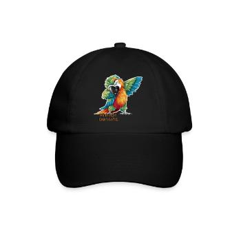 Perrot synchronisiert Gefiederte Scherben Der tropische Papagei - Baseballkappe - Schwarz/Schwarz - Vorne