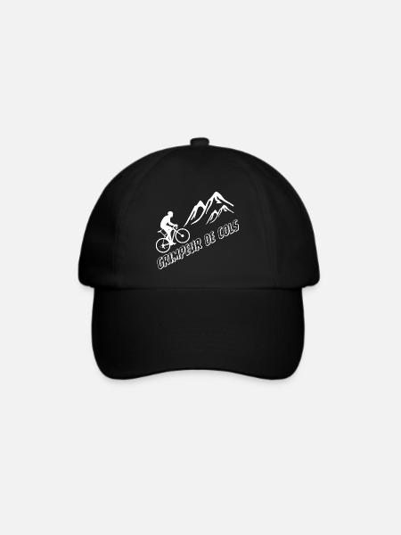 T-Shirt Radfahren Fahrrad Mountain Climber Kragen - Baseballkappe - Schwarz/Schwarz