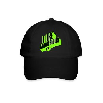 I like Mampfables - Lebe gesund im Geiste - Baseballkappe - Schwarz/Schwarz - Vorne