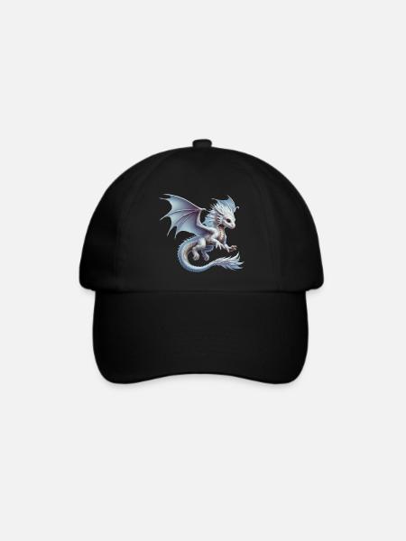 Drache - Baseballkappe - Schwarz/Schwarz