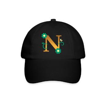 N - Baseballkappe - Schwarz/Schwarz - Vorne
