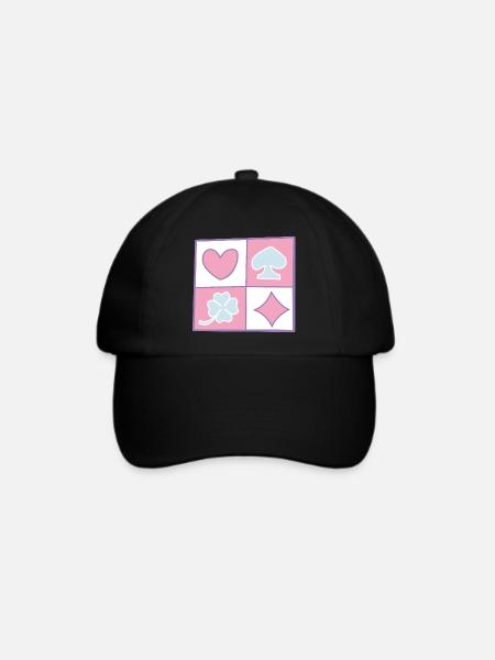 Checkerboard von helfspawn - Baseballkappe - Schwarz/Schwarz