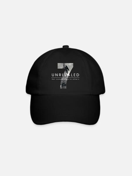 Unvergleichliche Heldenfigur Design - Baseballkappe - Schwarz/Schwarz