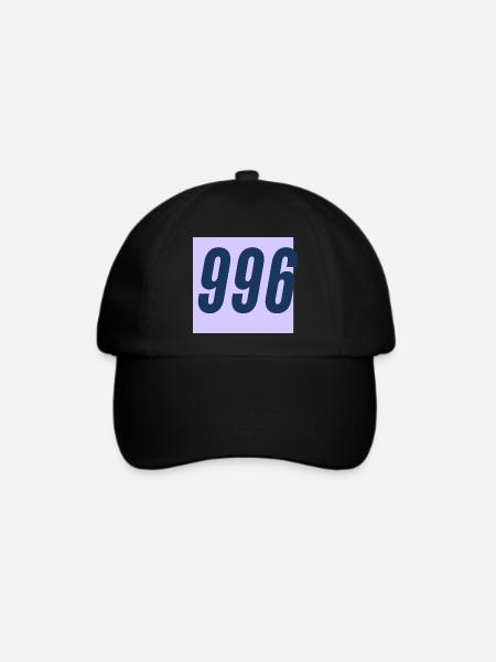 996 Arbeitskultur - Baseballkappe - Schwarz/Schwarz