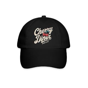 Retro Diner - Baseballkappe - Schwarz/Schwarz - Vorne
