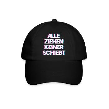 Hardtekk Tekk - Baseballkappe - Schwarz/Schwarz - Vorne