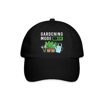 Würmer Kompost Geschenk - Baseballkappe - Schwarz/Schwarz - Vorne