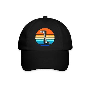 Klempner Installateur - Baseballkappe - Schwarz/Schwarz - Vorne