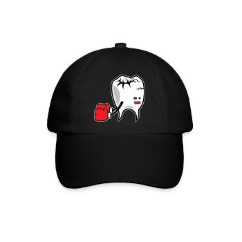 Tooth Boxer K.o. - Baseballkappe - Schwarz/Schwarz - Vorne
