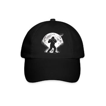 Bigfoot Flötenspieler - Baseballkappe - Schwarz/Schwarz - Vorne