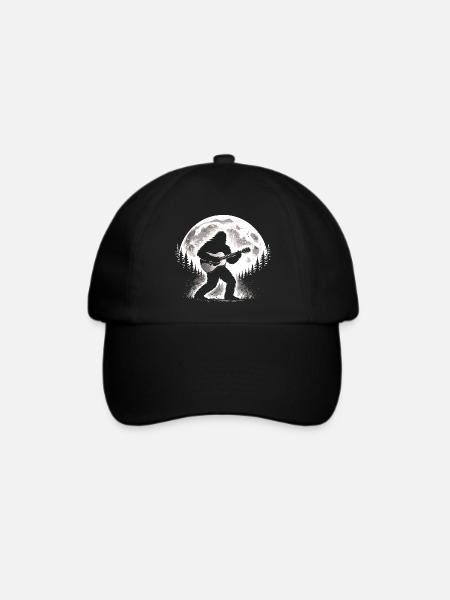 Bigfoot Gitarrist - Baseballkappe - Schwarz/Schwarz