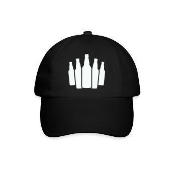bierflaschen - Baseballkappe - Schwarz/Schwarz - Vorne