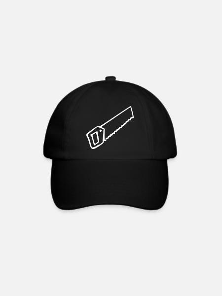 Säge Werkzeug Geschenk Handwerker Einzug - Baseballkappe - Schwarz/Schwarz