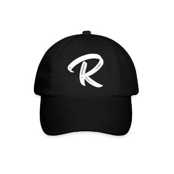 R - Baseballkappe - Schwarz/Schwarz - Vorne