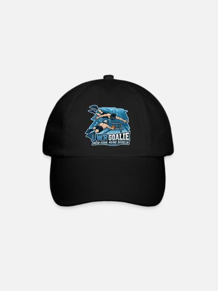 Unterwasser Rugby Goalie - Baseballkappe - Schwarz/Schwarz
