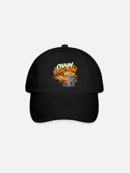 Kettenreaktion Disc Golf - Baseballkappe - Schwarz/Schwarz