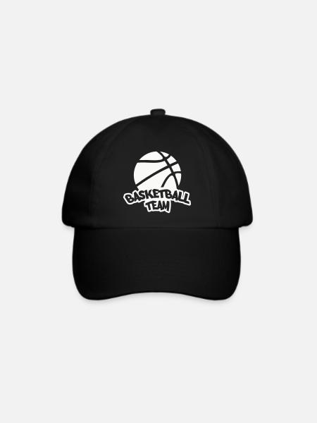 Basketball Team Logo - Baseballkappe - Schwarz/Schwarz
